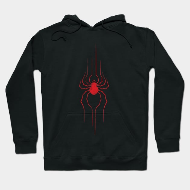 Spider (red) Hoodie by Trashy_design